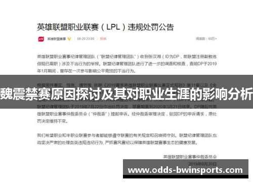 魏震禁赛原因探讨及其对职业生涯的影响分析
